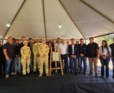 Inauguração do 2º Quartel de Bombeiro Integrado do Paraná, em Manoel Ribas. 26/03/24.