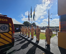 Inauguração do 2º Quartel de Bombeiro Integrado do Paraná, em Manoel Ribas. 26/03/24.