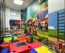 Inauguração da Brinquedoteca do 9º GB do CBMPR. Abril de 2024.