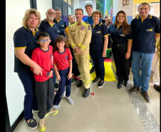 Inauguração da Brinquedoteca do 9º GB do CBMPR. Abril de 2024.