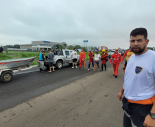 Bombeiros do Paraná em atuação no Rio Grande do Sul. Maio 2024.