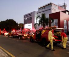 Bombeiros do Paraná vão ajudar nas enchentes no Rio Grande do Sul. Maio de 2024.