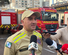 Entrevista coletiva de integrantes da 2ª equipe da força-tarefa em ação no RS. Maio 2024.