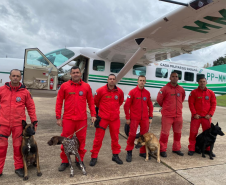 Quarta equipe da força-tarefa do CBMPR parte em auxílio ao RS.