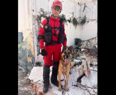 1ª Certificação Nacional de Cães de Busca e Resgate, em Cianorte. Maio de 2024.