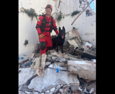 1ª Certificação Nacional de Cães de Busca e Resgate, em Cianorte. Maio de 2024.