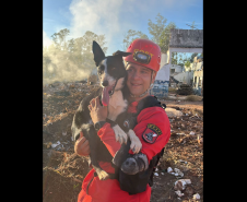 1ª Certificação Nacional de Cães de Busca e Resgate, em Cianorte. Maio de 2024.