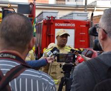 Entrevista coletiva de integrantes da 2ª equipe da força-tarefa em ação no RS. Maio 2024.