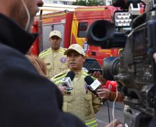 Entrevista coletiva de integrantes da 2ª equipe da força-tarefa em ação no RS. Maio 2024.