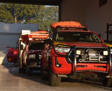 Equipe da Força-Tarefa do CBMPR de saída para combater incêndios no Pantanal. 