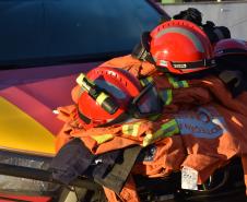 Equipe da Força-Tarefa do CBMPR de saída para combater incêndios no Pantanal. 