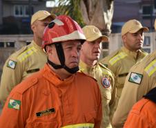 Equipe da Força-Tarefa do CBMPR de saída para combater incêndios no Pantanal. 