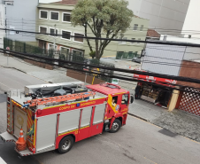 Corpo de Bombeiros Militar do Paraná em ação.