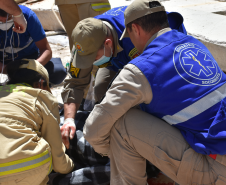 Corpo de Bombeiros Militar do Paraná em ação.