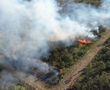 Corpo de Bombeiros Militar do Paraná em ação.