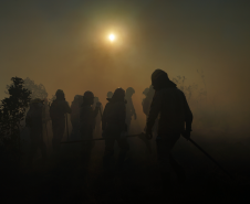 Corpo de Bombeiros Militar do Paraná em ação.