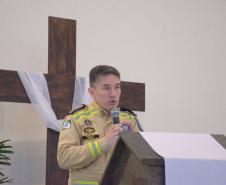 Celebração religiosa da Páscoa dos Militares, organizada pelo CBMPR em 2024.