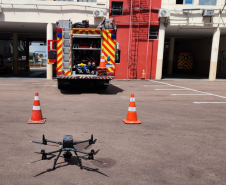 Novos drones do CBMPR, com alto falante e câmera termal, serão usados na Operação Verão 2024/2025.