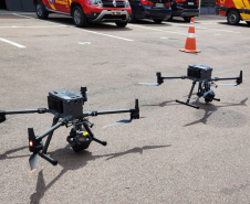 Novos drones do CBMPR, com alto falante e câmera termal, serão usados na Operação Verão 2024/2025.