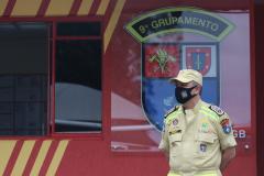 Ato em Foz marca lançamento da pedra fundamental da nova sede do 9ºGB e entrega de novas viaturas