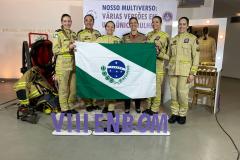 Equipe do Paraná no Encontro Nacional das Bombeiras Militares (ENBOM)