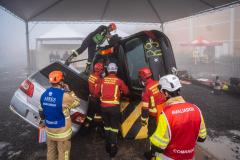 Equipe de Cascavel de Salvamento Veicular em ação durante o Desafio Nacional de 2023, em Gramado