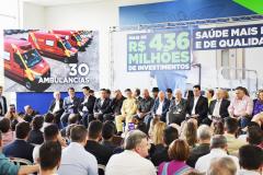 Entrega de ambulâncias para o Siate no Palácio Iguaçu.