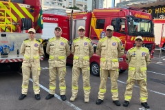Entrevista coletiva de integrantes da 2ª equipe da força-tarefa em ação no RS. Maio 2024.