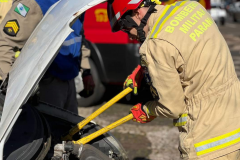 Simulado de atendimento de acidente de trânsito. Maio Amarelo 2024. Francisco Beltrão.