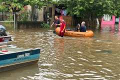Bombeiros do Paraná em atuação no Rio Grande do Sul. Maio 2024.
