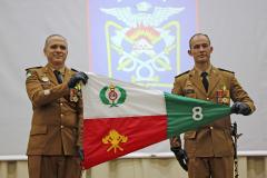 Major Adriano Alves e Major Tratch - Respectivamente Comandantes substituído e substituto