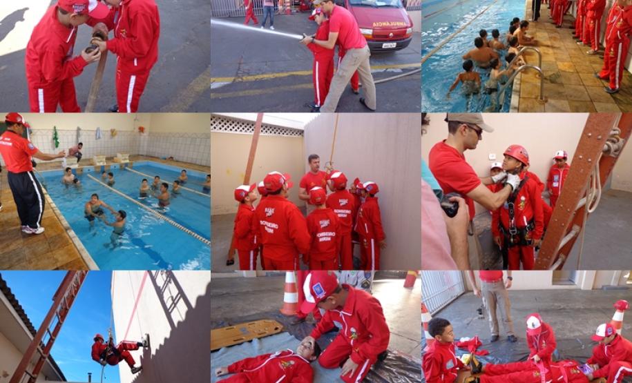 Instrução do Bombeiro Mirim