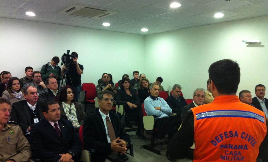 Capitão Romero durante a apresentação do plano