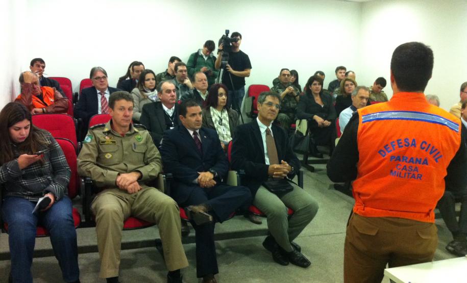 Capitão Romero durante a apresentação do plano