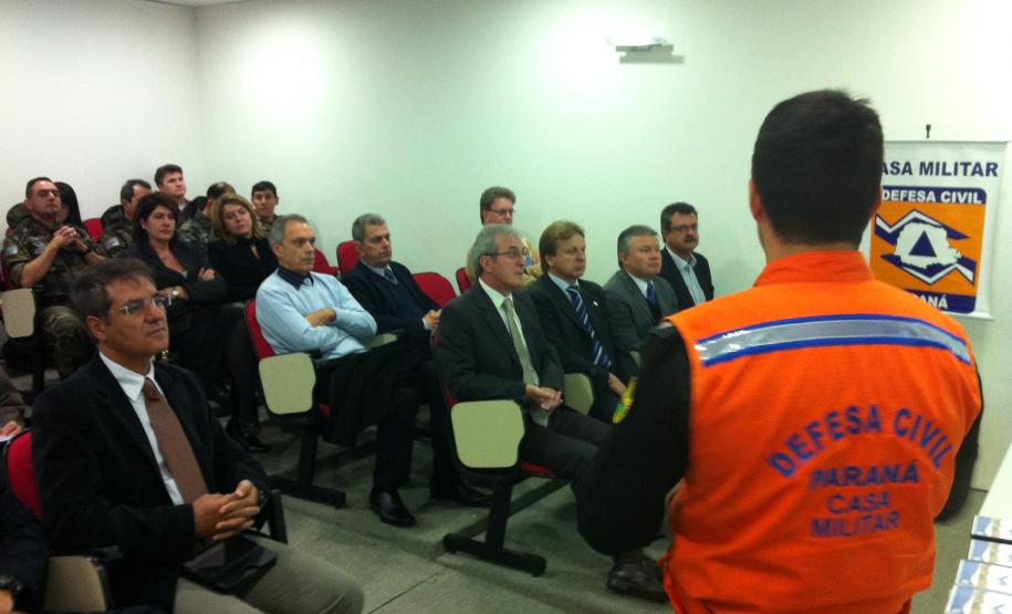 Capitão Romero durante a apresentação do plano