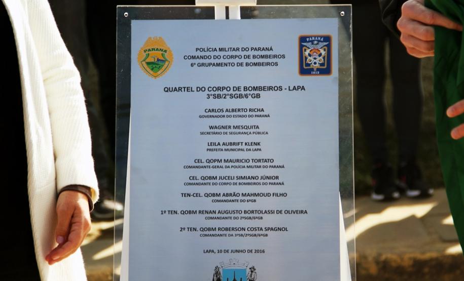 Seção de Bombeiro Militar da Lapa é inaugurada pelo Governo do Estado
