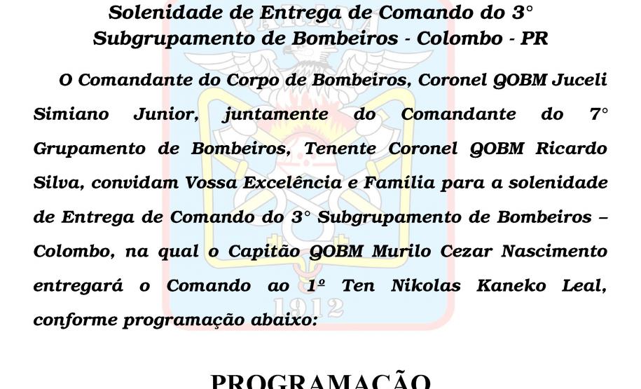 Entrega de Comando 3º SGB - Colombo
