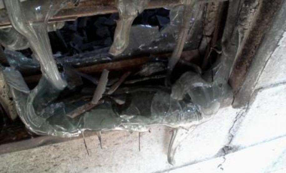 Danos causados pelo incêndio