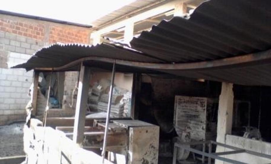 Danos causados pelo incêndio