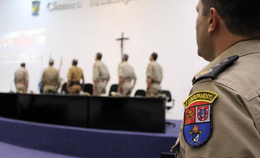 15-07-2016 Formatura do Curso de Aperfeiçoamento de Sargento (CAS) do Corpo de Bombeiros do Estado do Paraná, a solenidade foi feita na Câmara dos Vereadores de Pinhais na RMC.