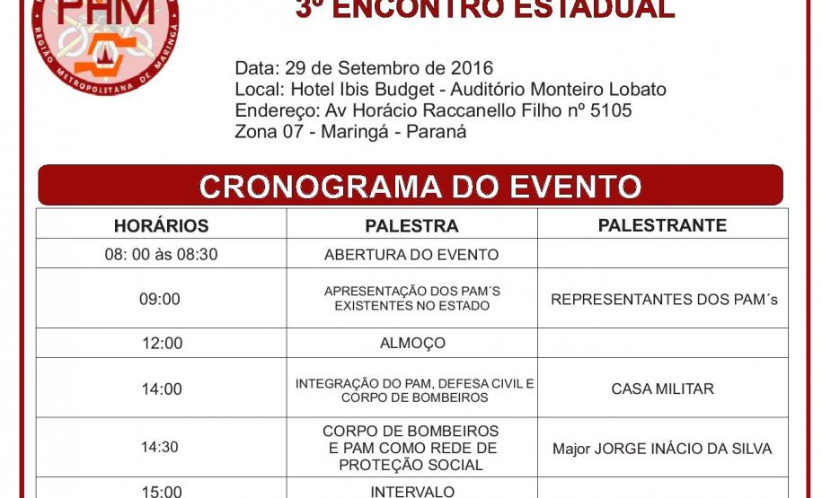 Convite para o PAM (Plano de Auxílio Mútuo) de Maringá