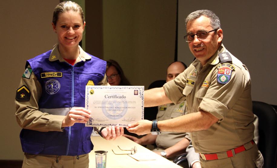 Formatura do Curso de Socorrista.