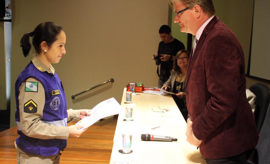 Formatura do Curso de Socorrista.