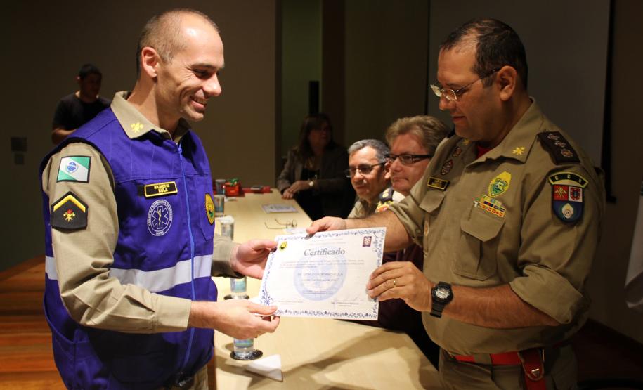 Formatura do Curso de Socorrista.