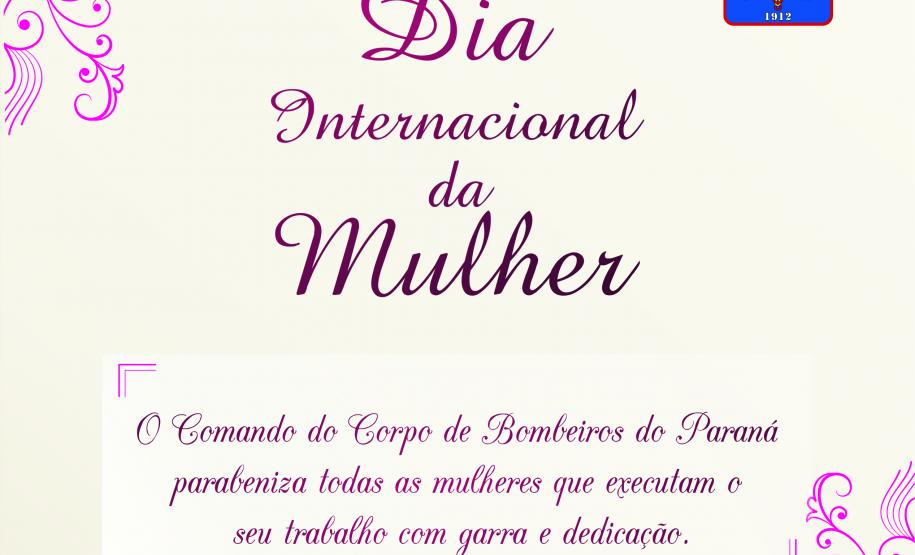 Dia 8 de março, dia internacional da Mulher.
O Comando do Corpo de Bombeiros parabeniza todas as mulheres pelo seu dia.