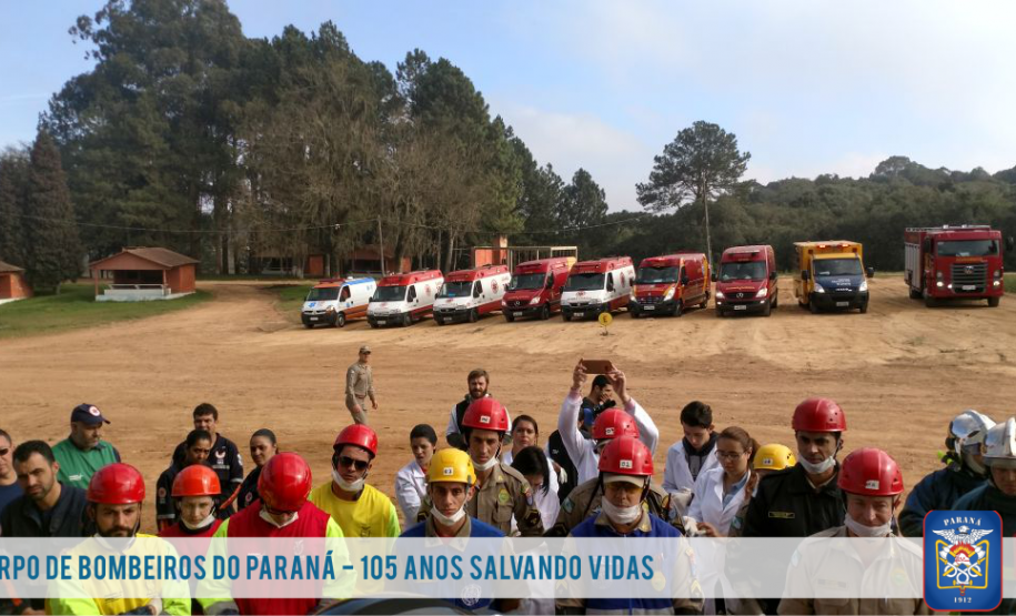 Corpo de Bombeiros de Fazenda Rio Grande realiza simulado de atendimento a grandes emergências
