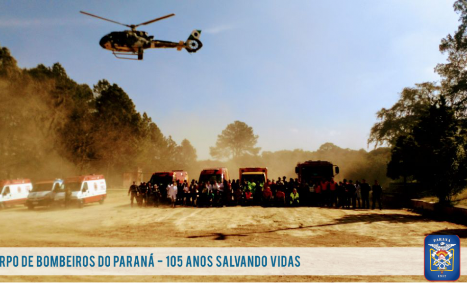 Corpo de Bombeiros de Fazenda Rio Grande realiza simulado de atendimento a grandes emergências