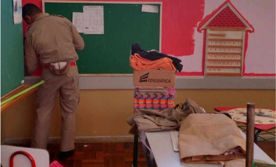 Alunos Sargentos Realizam Ação Comunitária do CMEI de Piraquara