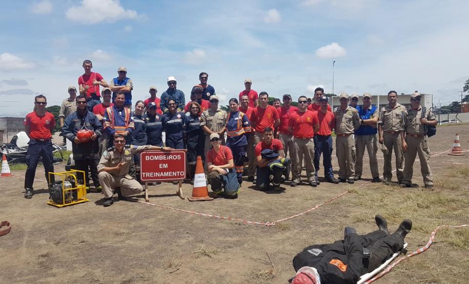 Corpo de Bombeiros de Maringá une Instituições de Segurança Pública e Saúde para instrução