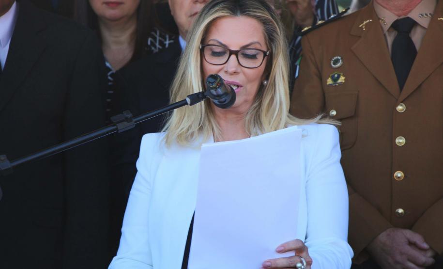 Curitiba, 11 de abril de 2018. Passagem de Comando da PMPRCoronel Audilene Rosa de Paula Dias Rocha assume o Comando Da PMPRGovernadora Maria Aparecida Borghetti